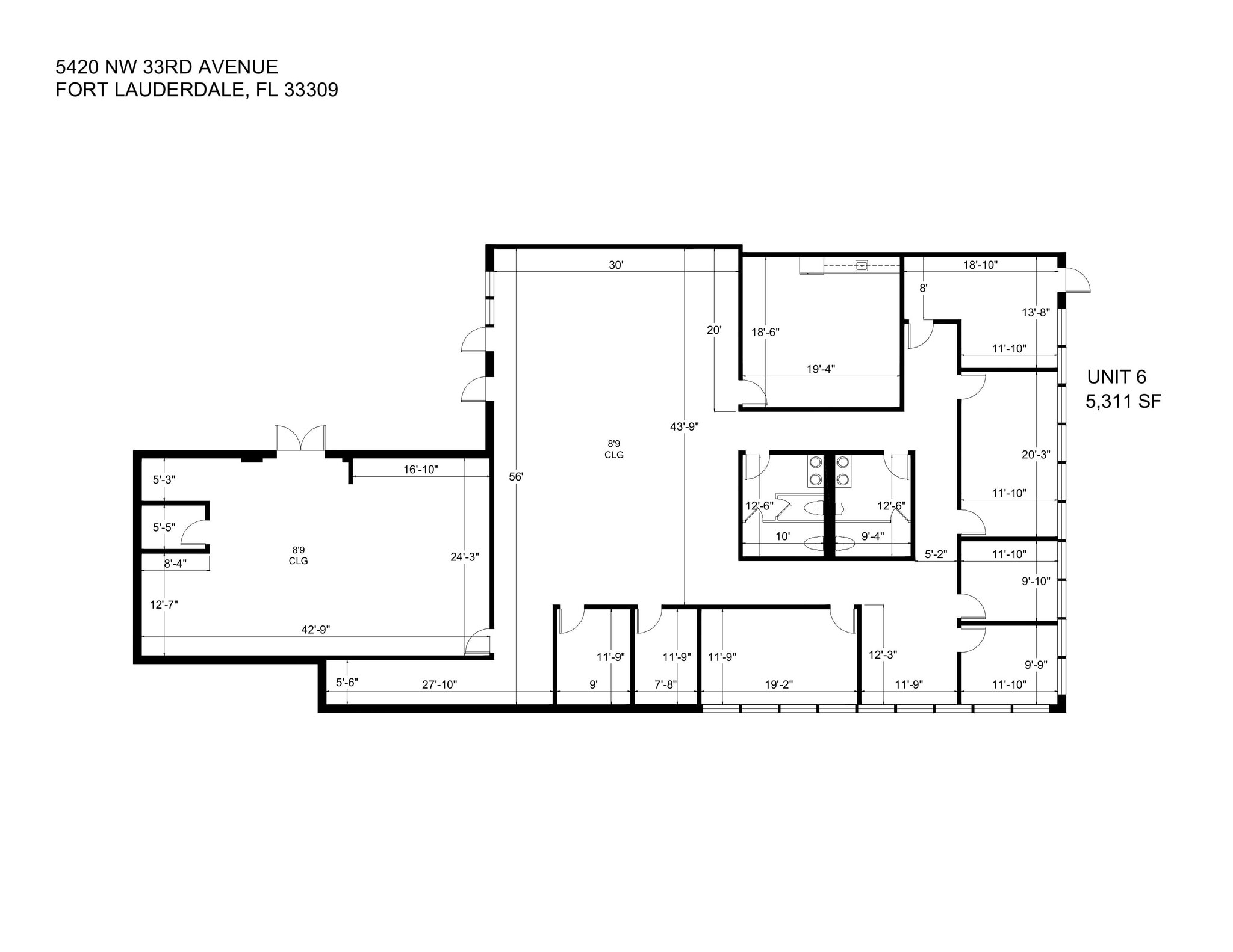 5410-5430 NW 33rd Ave, Fort Lauderdale, FL to rent Floor Plan- Image 1 of 38