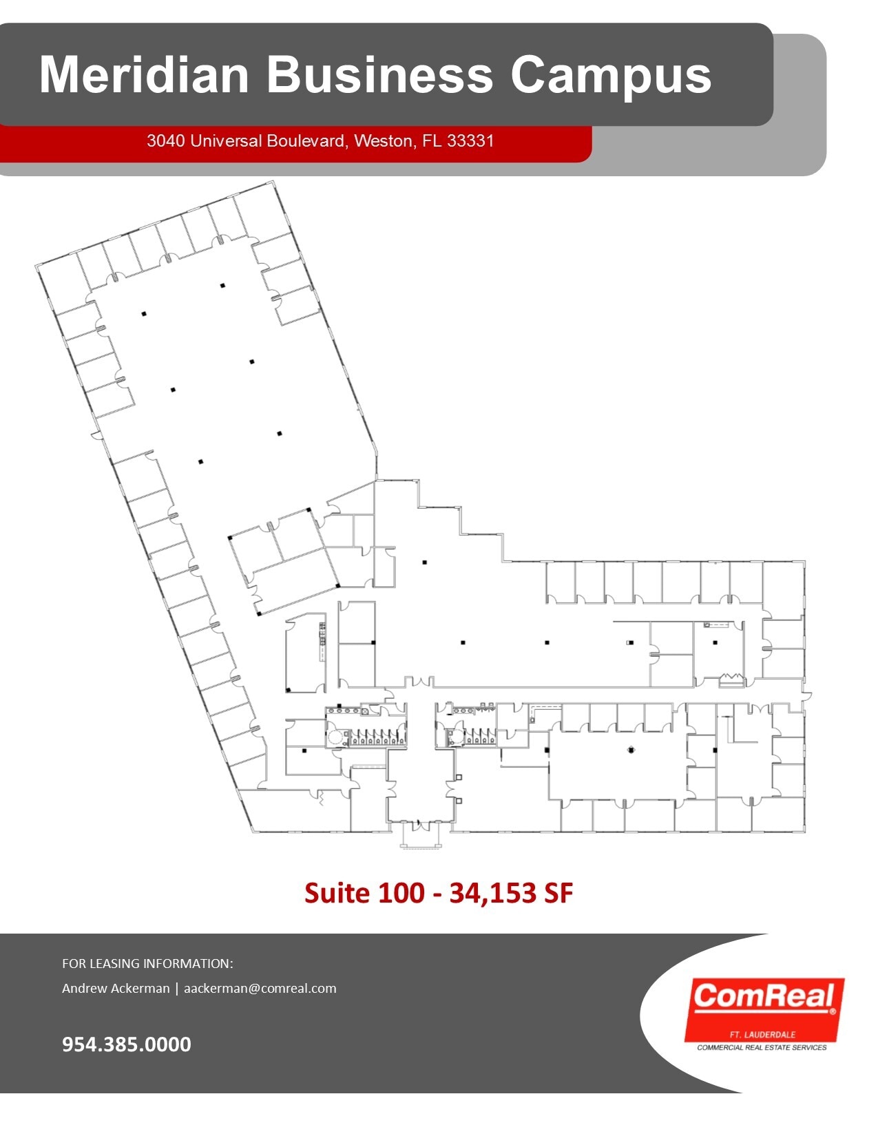 3360 Enterprise Ave, Weston, FL to rent Floor Plan- Image 1 of 2