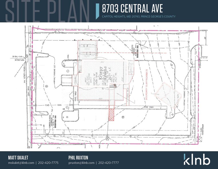 8703 Central Ave, Capitol Heights, MD for rent - Site Plan - Image 2 of 3