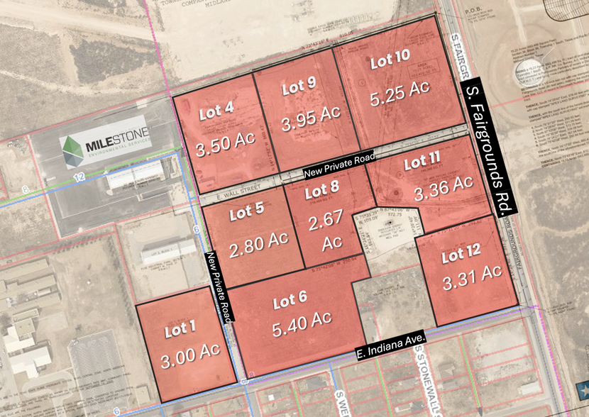 NW Corner of S. Fairgrounds Rd. and Indiana Ave., Midland, TX for sale - Building Photo - Image 1 of 13