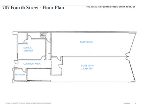 703-707 4th St, Santa Rosa, CA for rent Floor Plan- Image 1 of 1