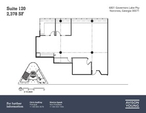 6801 Governors Lake Pky, Peachtree Corners, GA for rent Floor Plan- Image 1 of 8