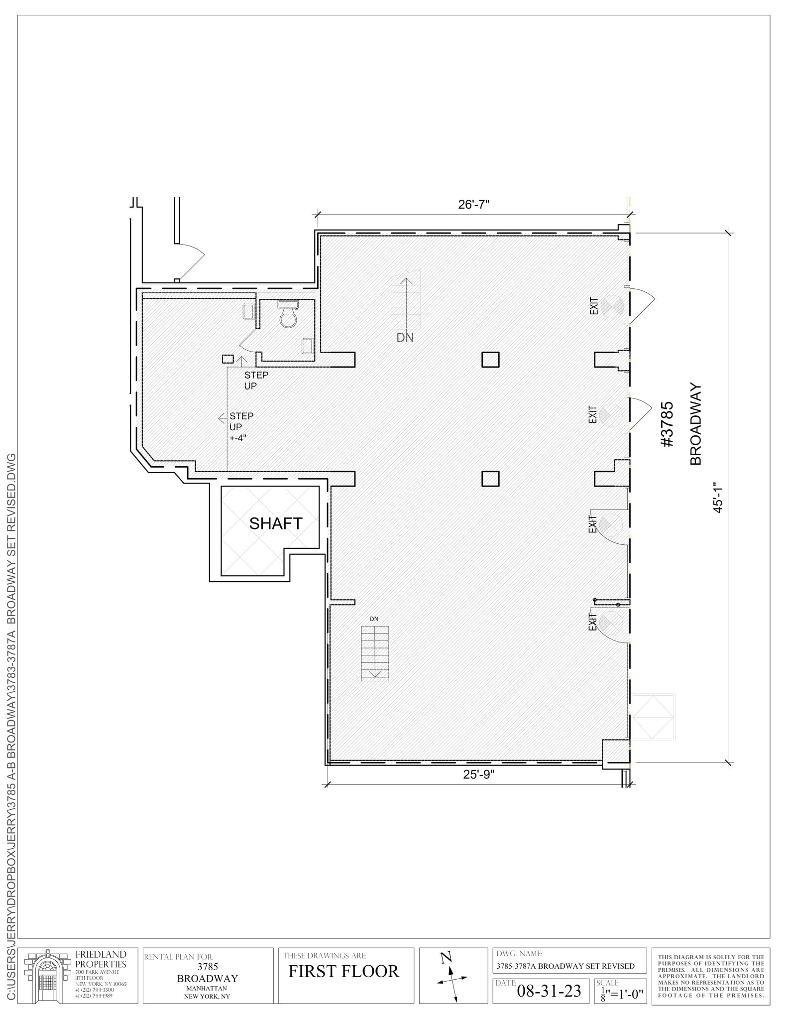 3781-3799 Broadway, New York, NY to rent Site Plan- Image 1 of 1