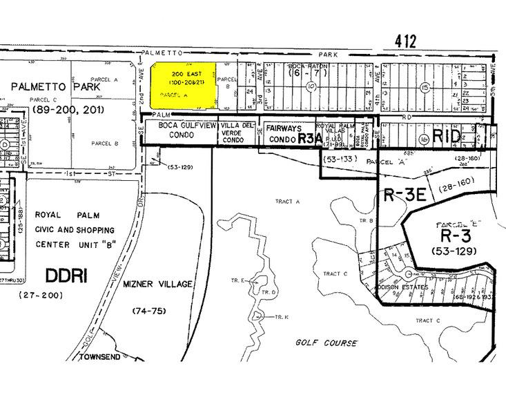 200 W Palmetto Park Rd, Boca Raton, FL for rent - Plat Map - Image 2 of 9