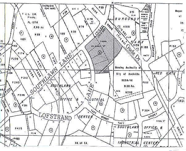 1301-1327 E Gude Dr, Rockville, MD for rent - Plat Map - Image 2 of 6