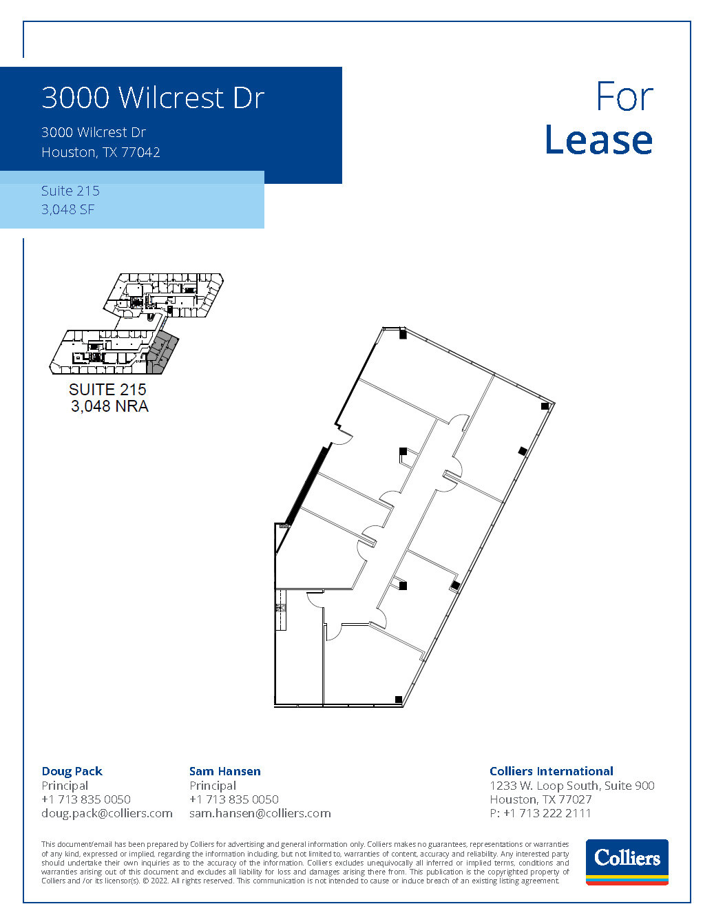 3000 Wilcrest Dr, Houston, TX for rent Floor Plan- Image 1 of 2