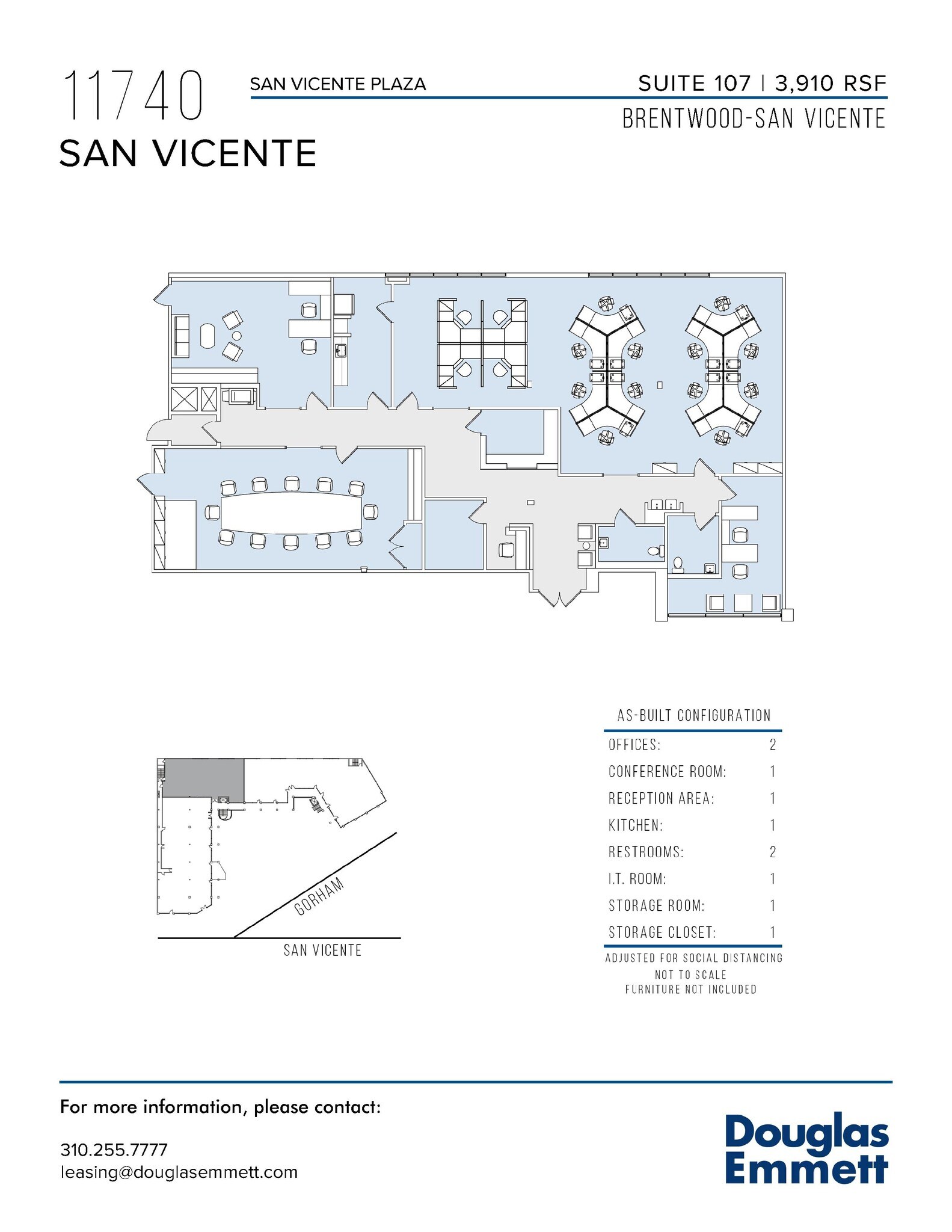 11740 San Vicente Blvd, Los Angeles, CA to rent Floor Plan- Image 1 of 1
