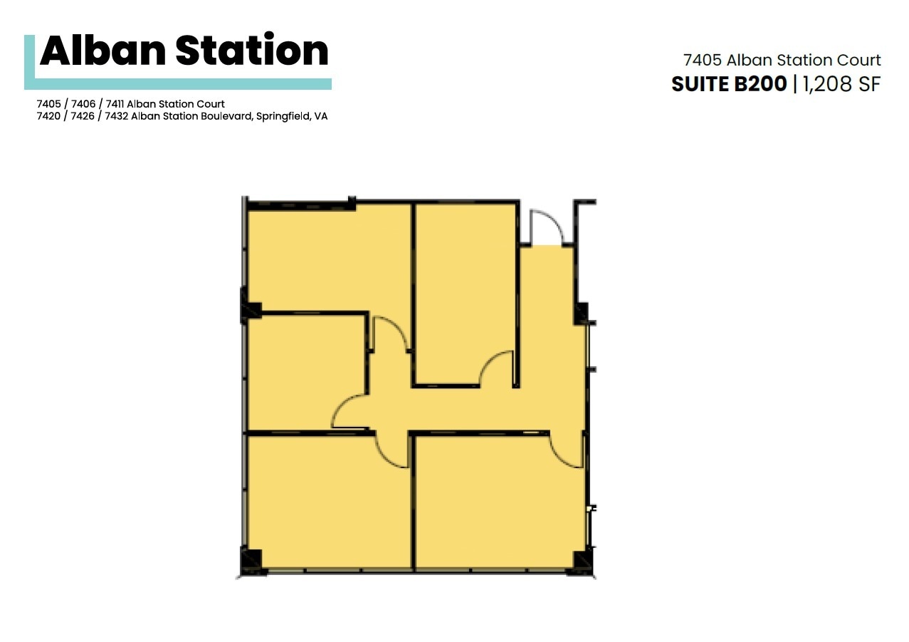 7426-7432 Alban Station Blvd, Springfield, VA to rent Floor Plan- Image 1 of 1