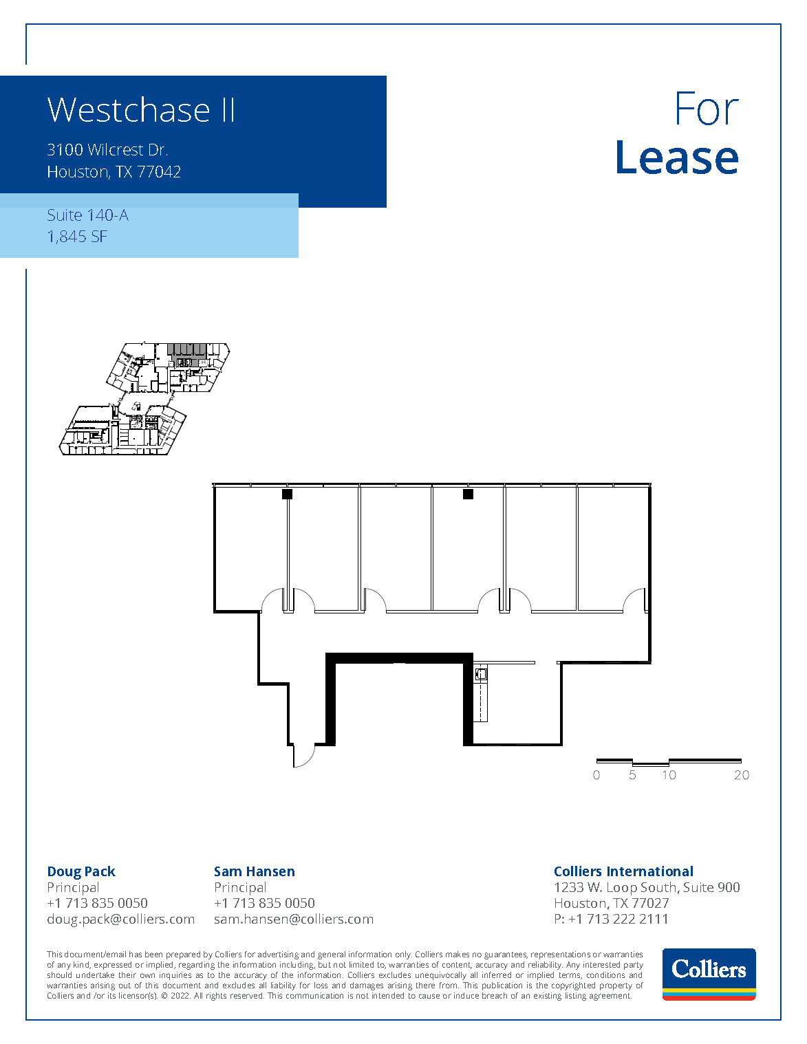 3000 Wilcrest Dr, Houston, TX for rent Floor Plan- Image 1 of 2