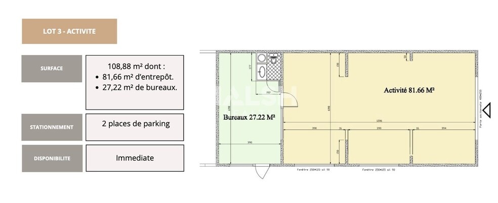 Light Industrial in Chassieu to rent - Floor Plan - Image 2 of 2