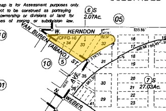 Herndon Ave, Fresno, CA for sale Plat Map- Image 1 of 1