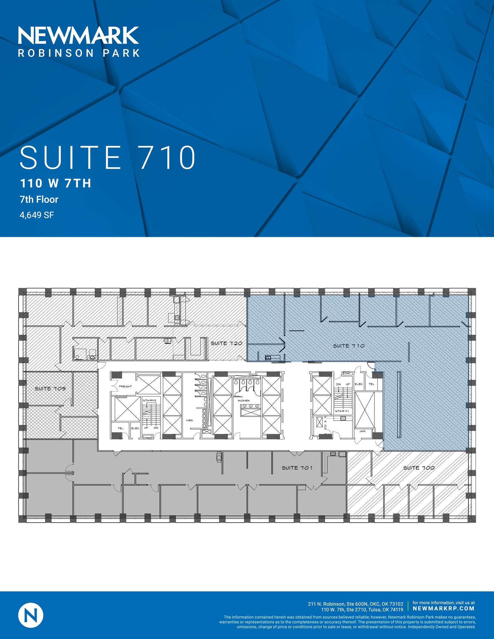 110 W 7th St S, Tulsa, OK to rent Site Plan- Image 1 of 1