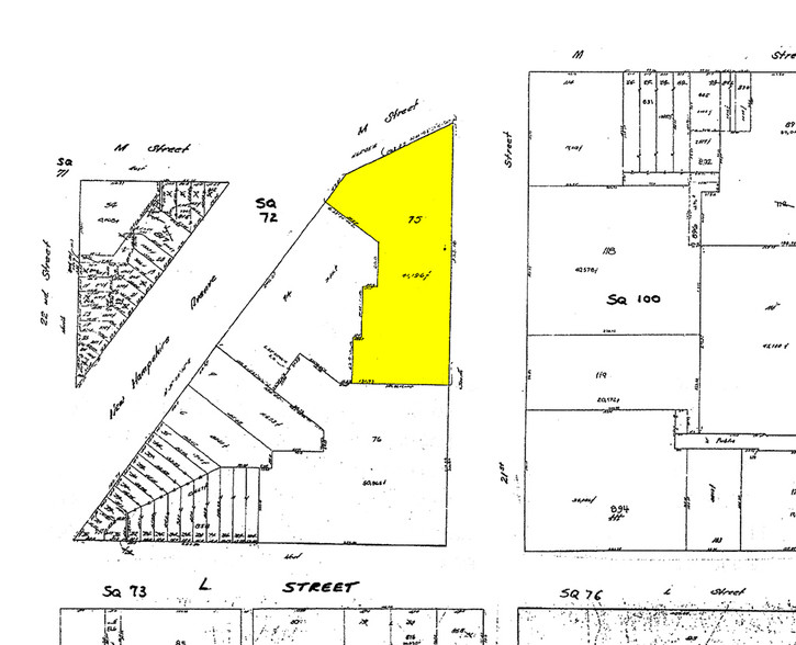 2100 M St NW, Washington, DC for sale - Plat Map - Image 1 of 1