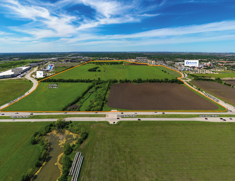 E. Broad St. @ Matlock rd, Mansfield, TX for sale - Aerial - Image 2 of 4