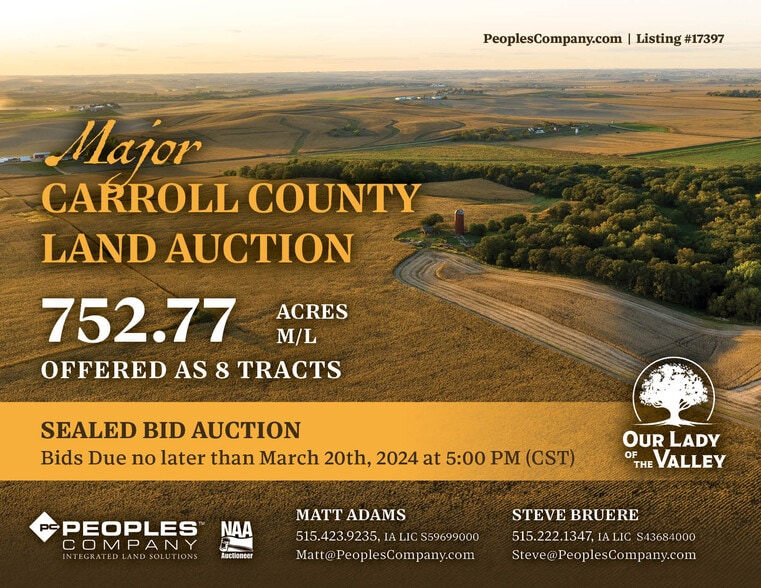 2 Zephyr Avenue, Glidden 51443 120 Acres M/L Carroll County, Iowa