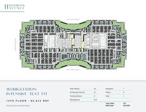 11 Madison Ave, New York, NY for rent Floor Plan- Image 2 of 5