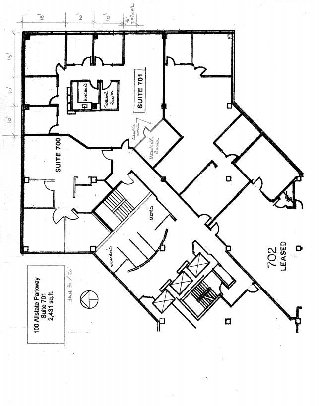 90 Allstate Pky, Markham, ON to rent Floor Plan- Image 1 of 1