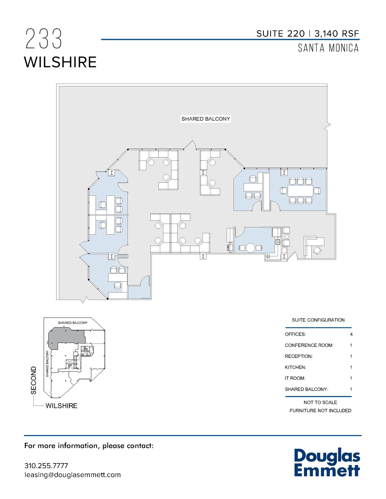 233 Wilshire Blvd, Santa Monica, CA for rent Floor Plan- Image 1 of 1