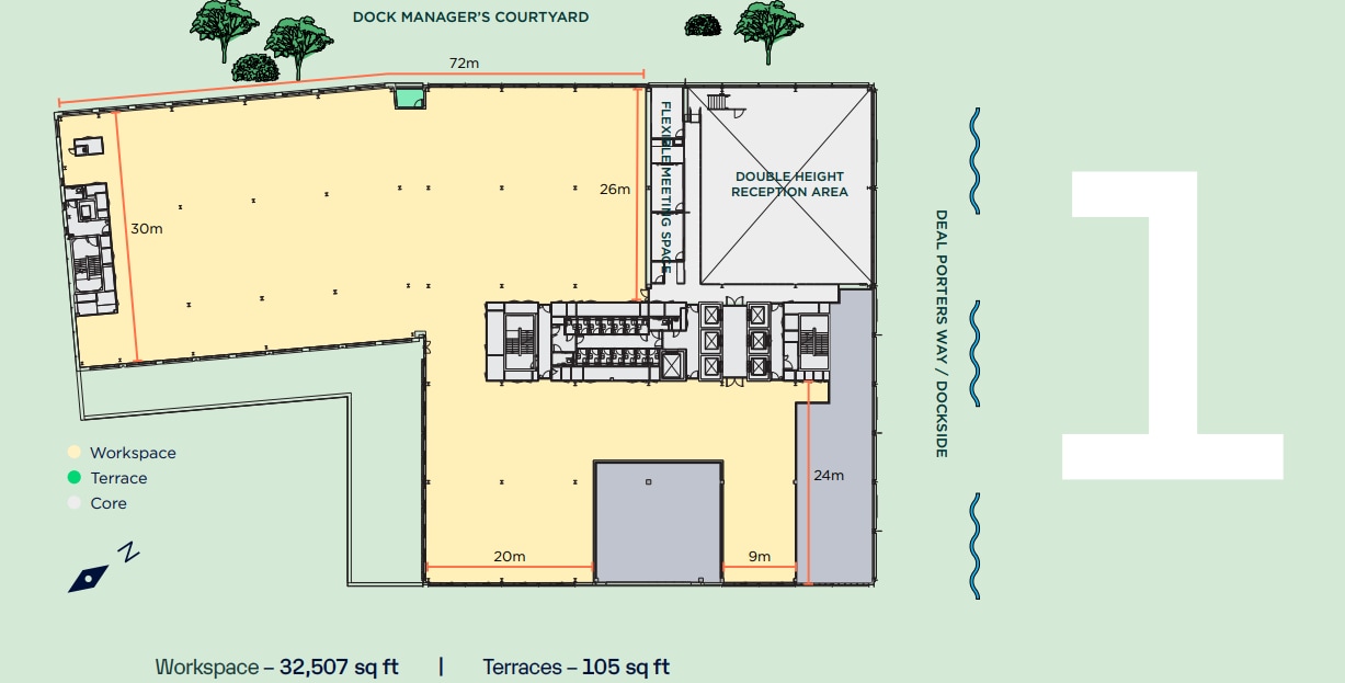 Deal Porters Way, London to rent Floor Plan- Image 1 of 1