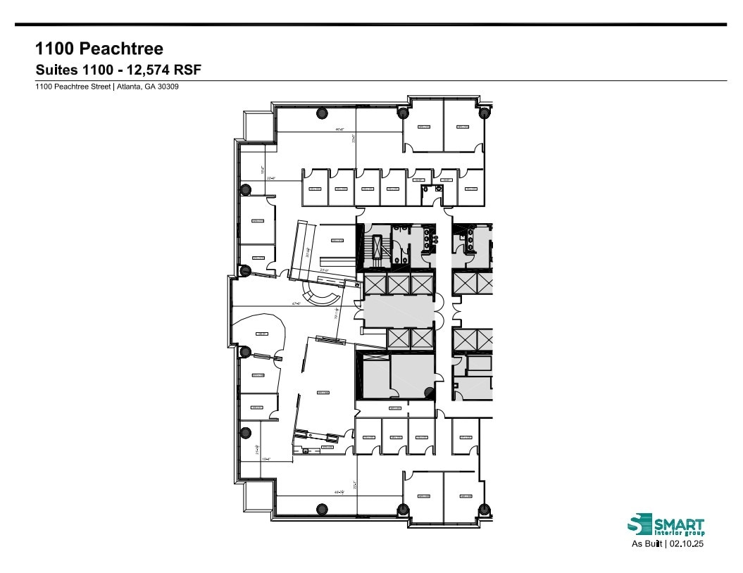 1100 Peachtree St NE, Atlanta, GA to rent Floor Plan- Image 1 of 1