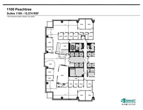 1100 Peachtree St NE, Atlanta, GA to rent Floor Plan- Image 1 of 1