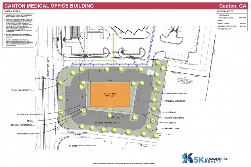 0 Hickory Flat Hwy, Canton, GA for sale - Site Plan - Image 2 of 3