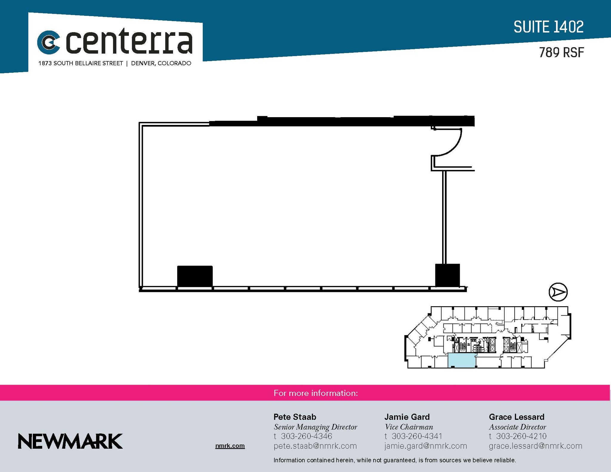 1873 S Bellaire St, Denver, CO to rent Floor Plan- Image 1 of 2