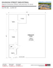 2800 W Division St, Arlington, TX for rent Floor Plan- Image 1 of 2