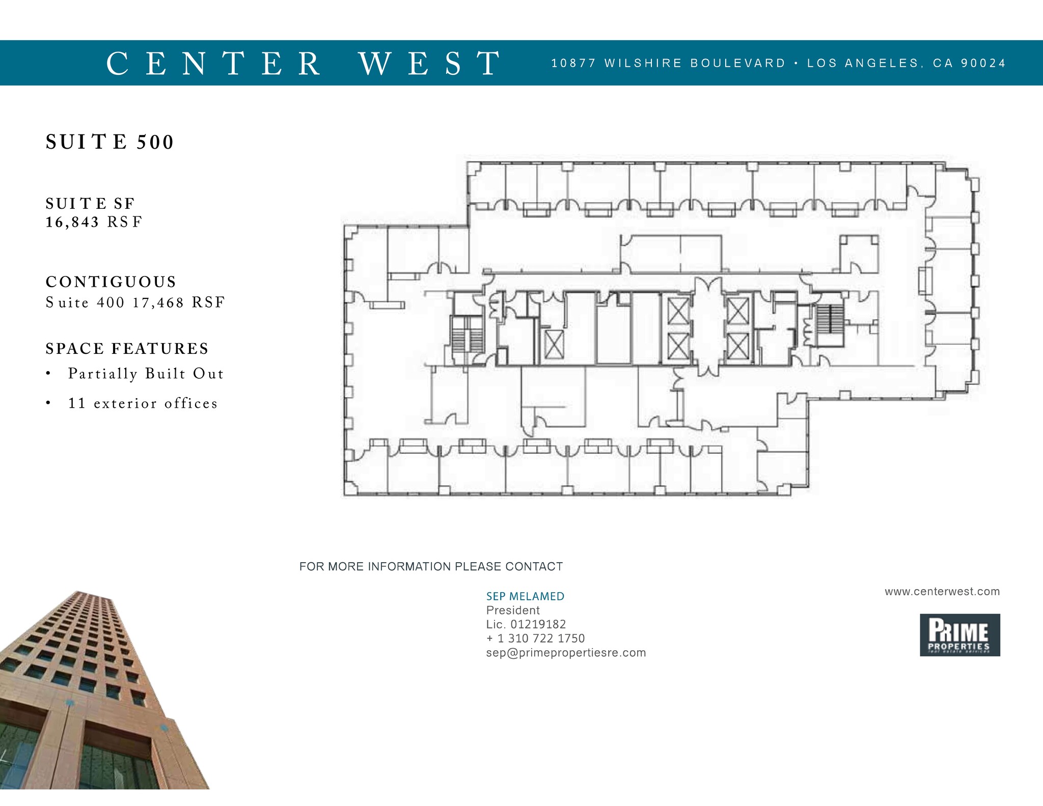 10877 Wilshire Blvd, Los Angeles, CA for rent Site Plan- Image 1 of 1