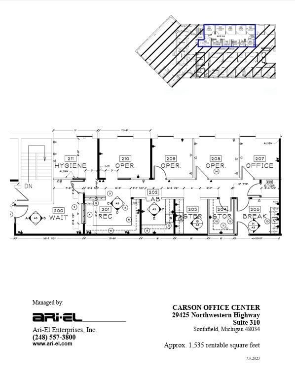 29355 Northwestern Hwy, Southfield, MI to rent Floor Plan- Image 1 of 1