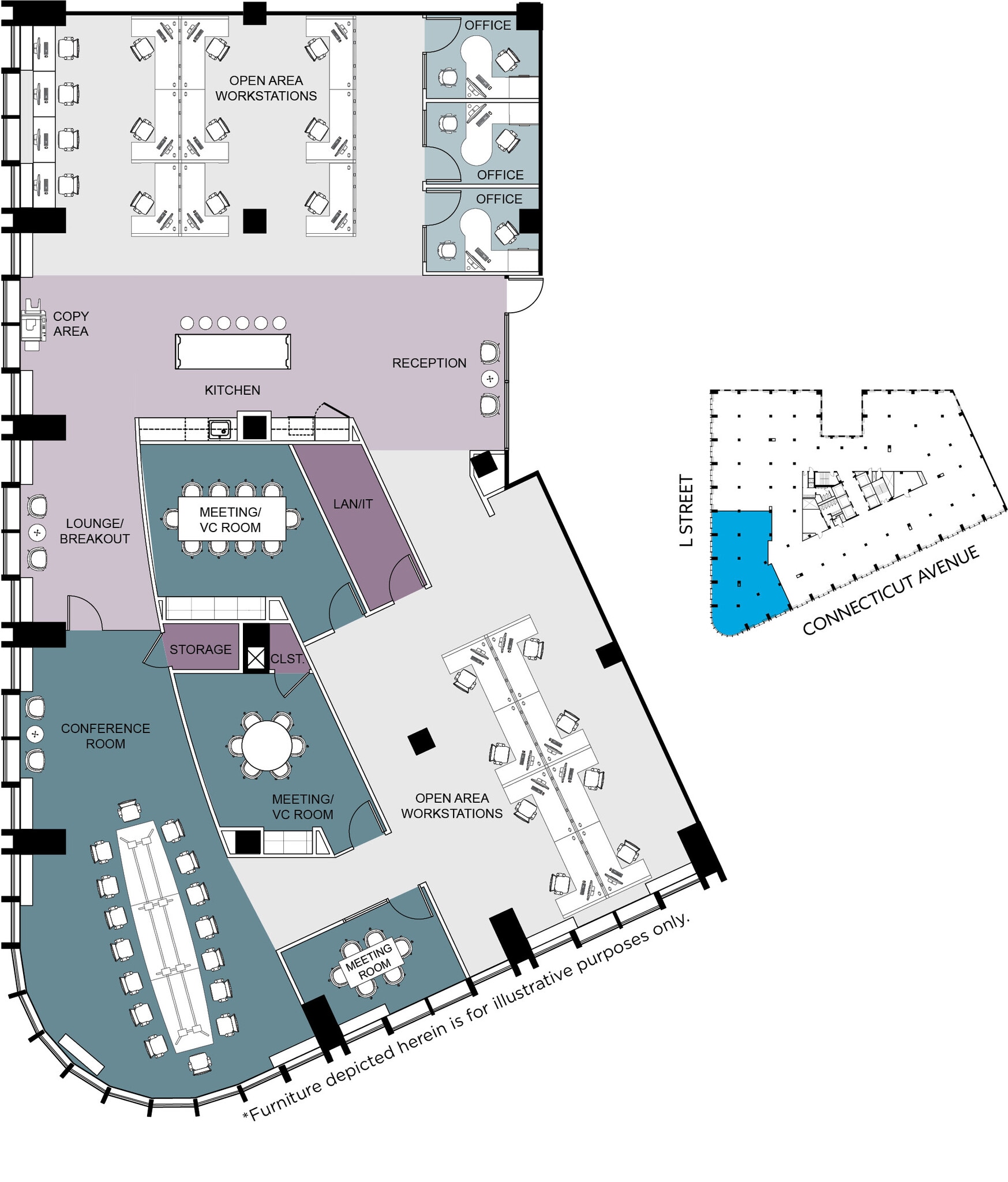 1025 Connecticut Ave NW, Washington, DC to rent Floor Plan- Image 1 of 18