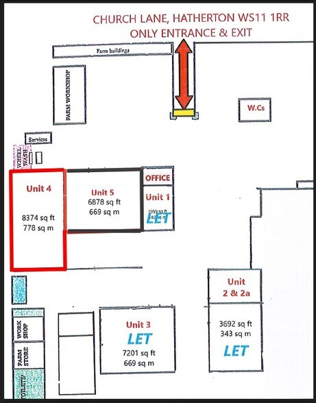 Church Ln, Cannock to rent - Site Plan - Image 3 of 3