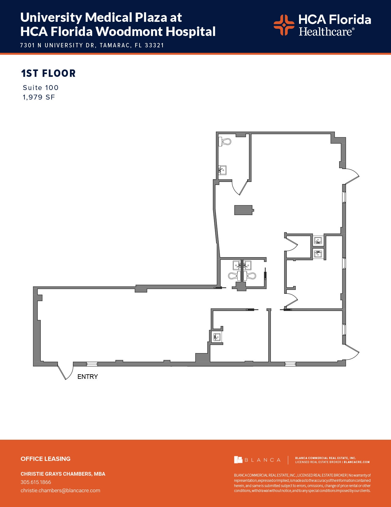 7301 N University Dr, Tamarac, FL to rent Floor Plan- Image 1 of 1