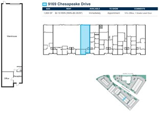 9103-9117 Chesapeake Dr, San Diego, CA for rent Floor Plan- Image 1 of 1