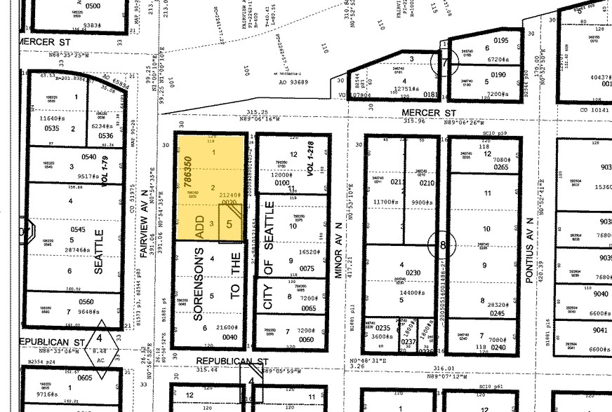 530 Fairview Ave N, Seattle, WA for rent - Plat Map - Image 2 of 3