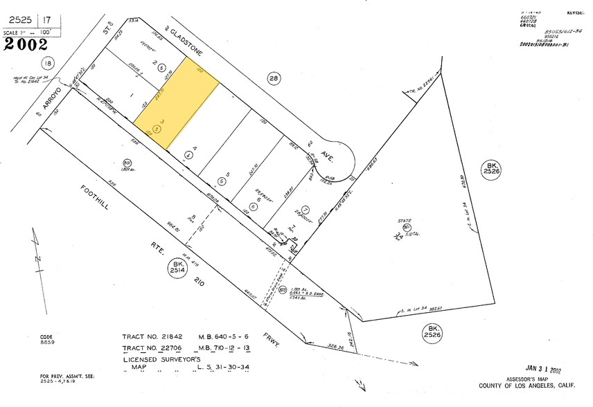 12349 Gladstone Ave, Sylmar, CA for rent - Plat Map - Image 2 of 2