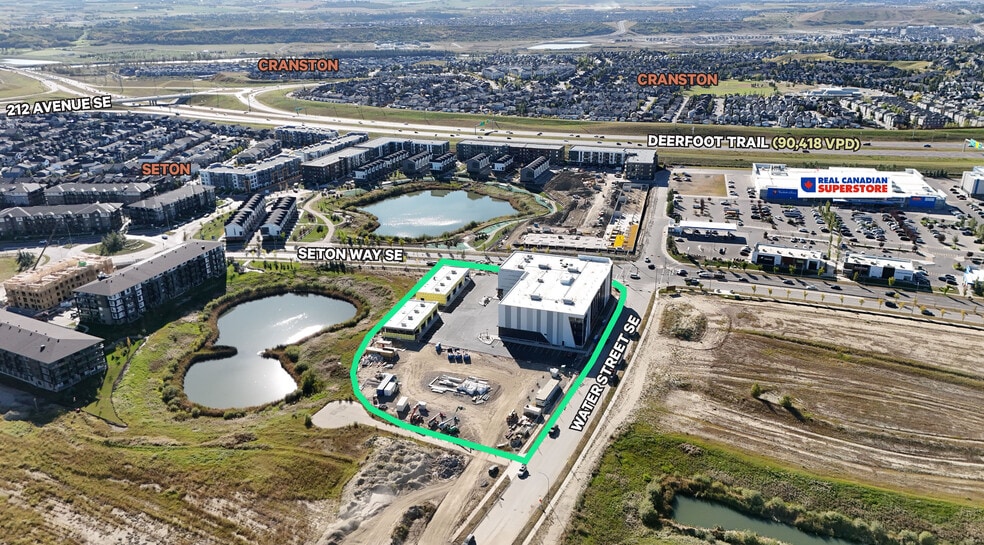 115 Water St SE, Calgary, AB to rent - Aerial - Image 1 of 6