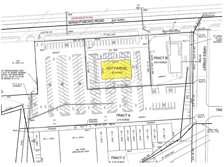 3134 Wrightsboro Rd, Augusta, GA for sale - Plat Map - Image 1 of 1