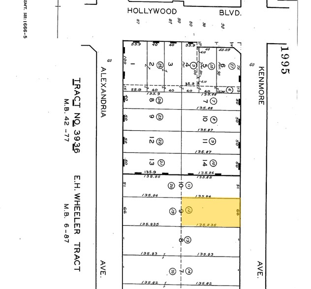 1640 N Alexandria Ave, Los Angeles, CA for sale - Plat Map - Image 2 of 3