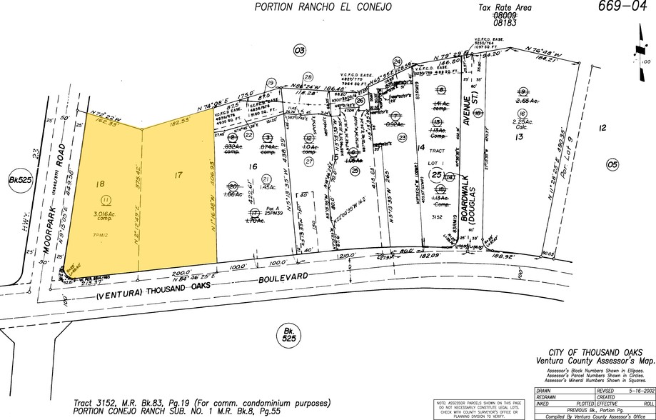 60 N Moorpark Rd, Thousand Oaks, CA for rent - Plat Map - Image 3 of 8