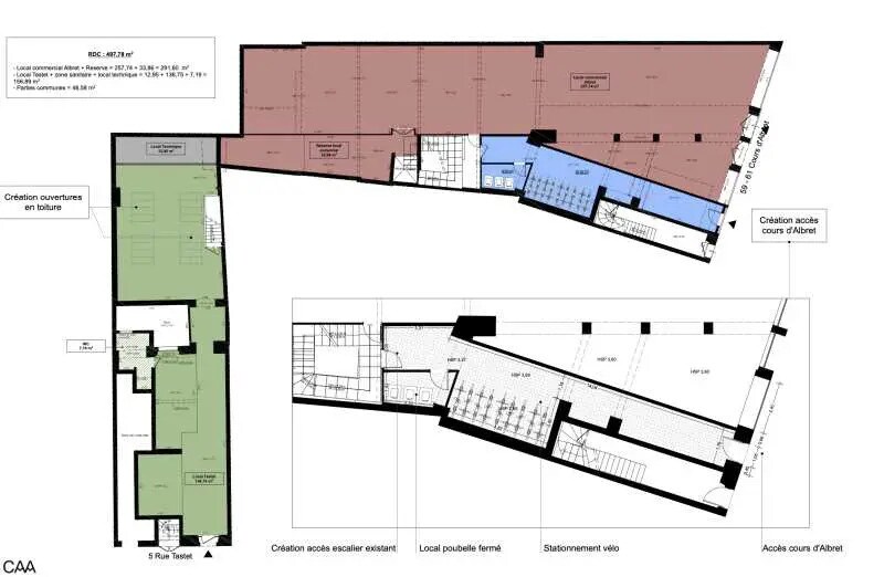 Retail in Bordeaux for sale - Floor Plan - Image 2 of 2