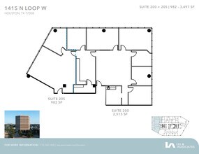1415 North Loop W, Houston, TX to rent Floor Plan- Image 2 of 2