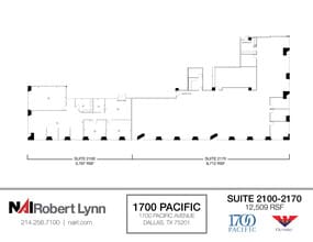 1700 Pacific Ave, Dallas, TX to rent Floor Plan- Image 2 of 2