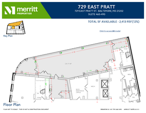 729 E Pratt St, Baltimore, MD for rent Floor Plan- Image 1 of 1