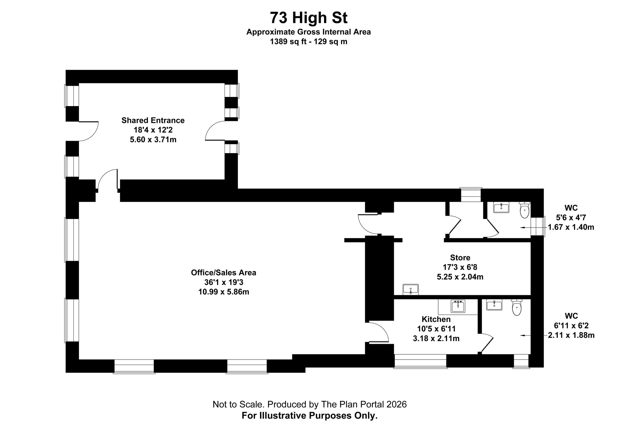 73-75 High St, Annan to rent Floor Plan- Image 1 of 1