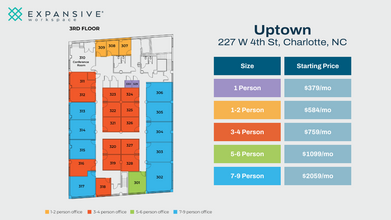 227 W 4th St, Charlotte, NC for rent Floor Plan- Image 1 of 6