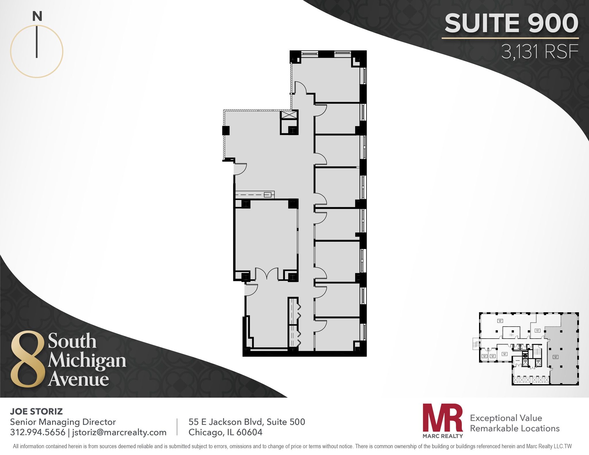 8 S Michigan Ave, Chicago, IL to rent Floor Plan- Image 1 of 2