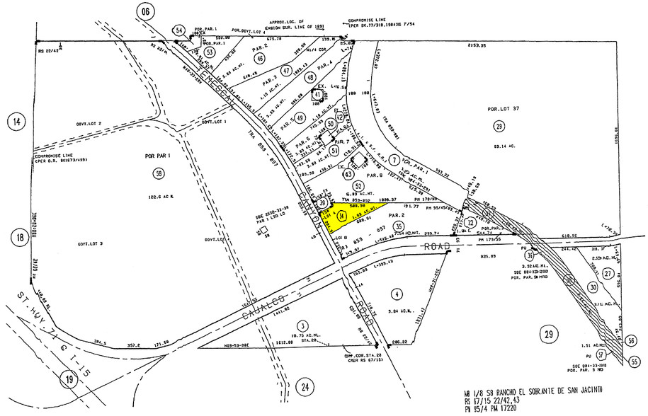 20330 Temescal Canyon Rd, Corona, CA for sale - Plat Map - Image 1 of 1