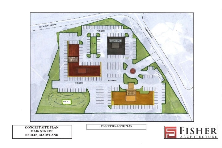 Main St, Berlin, MD for rent - Site Plan - Image 2 of 2