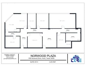 1550 Norwood Dr, Hurst, TX to rent Floor Plan- Image 1 of 1